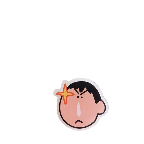 Crayon Shin-chan note clip ruler anime peripheral Xiaobai Zhengnan acrylic PP clip test paper file storage folder