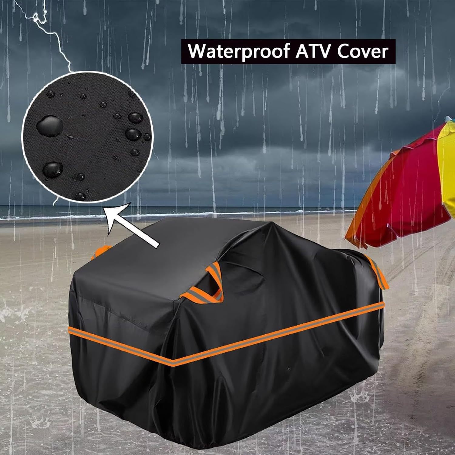 Outdoor Waterproof and Dustproof Atv Cover, Oxford Cloth Sun Protection and Snow Protection Cover for Beach Vehicles, Cross-Border Best-Selling Model