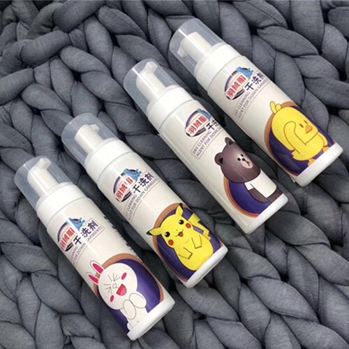 Down jacket foam dry cleaning agent, water-free decontamination artifact, traceless foam type stubborn stain cleaning agent