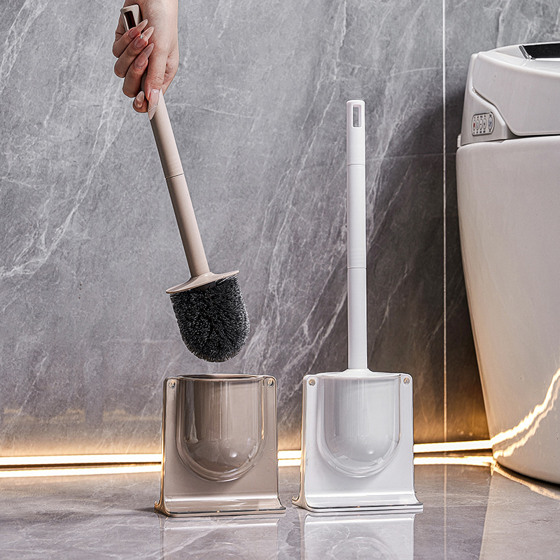 Bathroom Cleaning Set Wall-Mounted Squat Cleaner Toilet Soft Bristle Brush Head_voghion.com