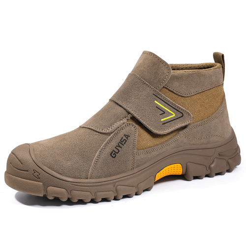 New anti-scalding safety shoes for welders, breathable, anti-puncture, anti-strike, wear-resistant, high-top, comfortable protective safety shoes