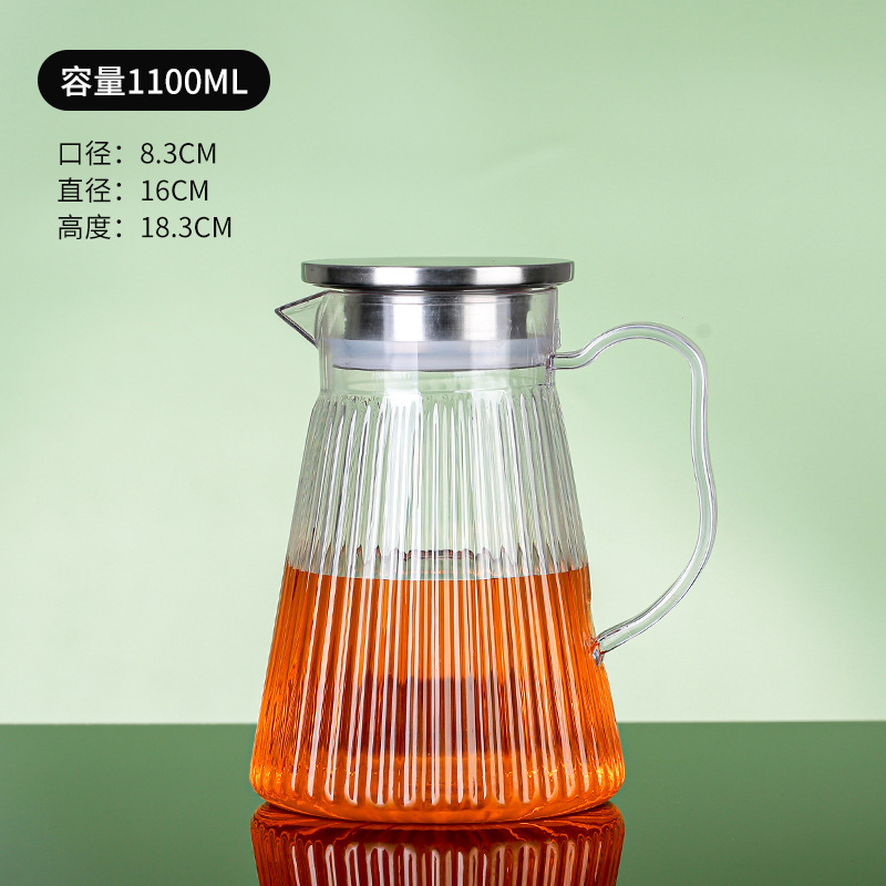 Pot acrílico jar de jugo de plástico cerveza de restaurante jar de agua resistente a altas temperaturas jar de agua fría resistente a caídas tetera de frutas