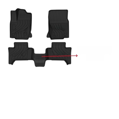 Special Lexus 2024 Lexus Gx/Gx550H/Gx550 Car Tpe Floor Mat Rubber Waterproof Carpet (Universal Foot Pad) - the-second-row-of-bridge-surfaces-has-a-rubber-shell-model-lhd-left-hand-drive-24-lexus-gx550-five-seater-5-seat-single-layer-tpe-floor-mats-full-tpe-special-car-dedicated