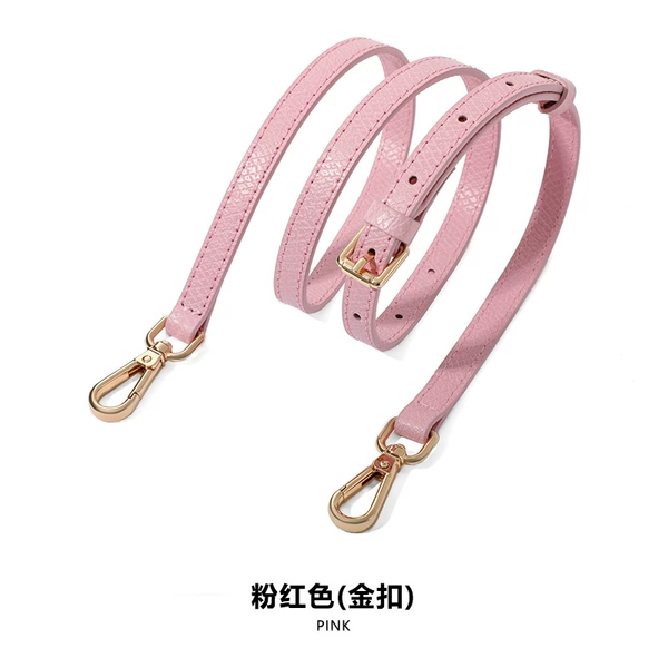 Leather pink straps, 95cm, 115cm