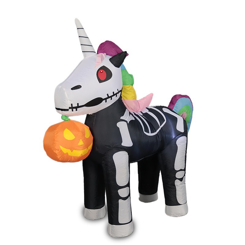 해골 유니콘 물린 호박