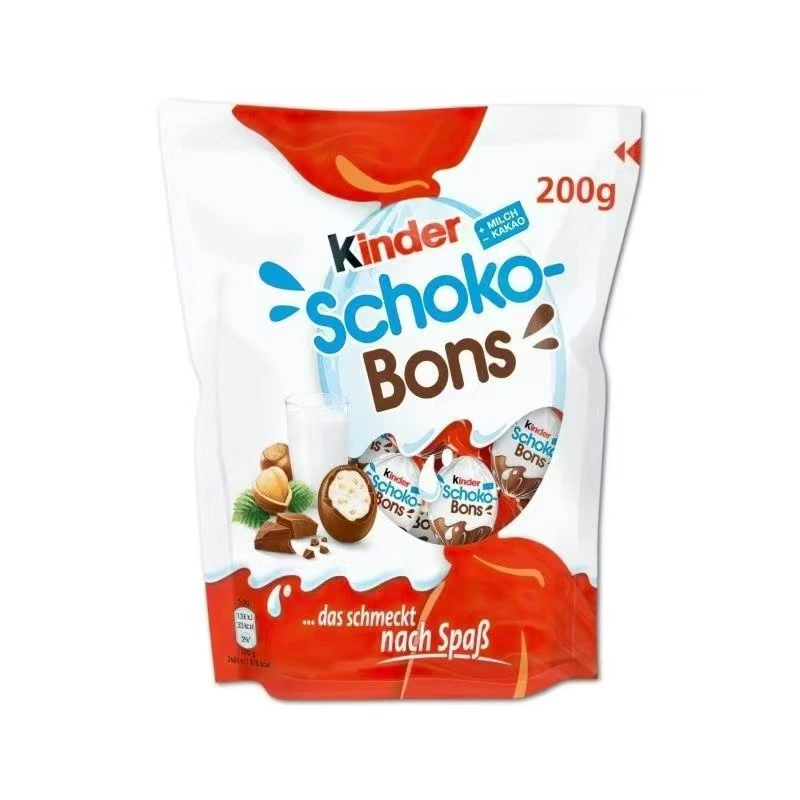 Снэк Kinder Schoko-Bons молочный шоколад, упаковки 80–300 г, начинка лесной орех и молоко