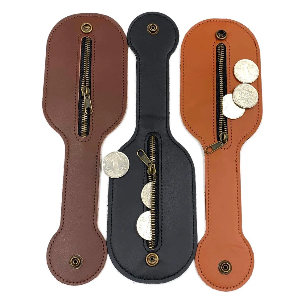 Оптовая Кожаная Винтажная Кожаная Талия Висит Портмоне Открытый Сумка Для Монет Яловая Кожа Бостон Кожаный Удар Маленький Кошелек