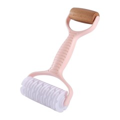 Manufacturer double-ended roller rolling pin pizza grid mesh knife pizza hob two-in-one flour stick