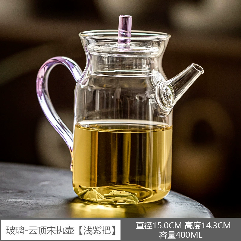Glass explosion-proof teapot, filter, tea set, increased thickness