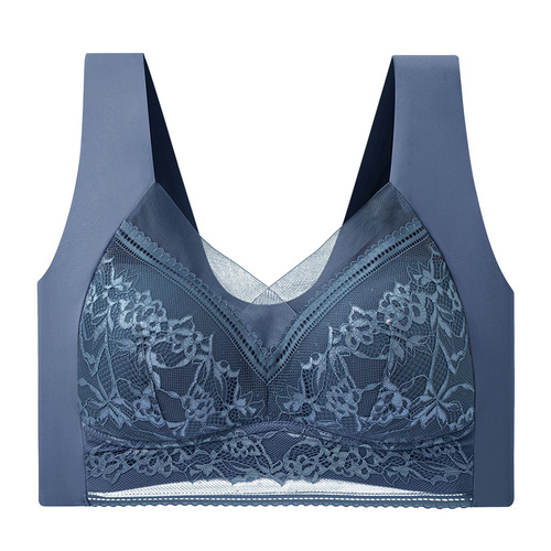Beautiful back tube top, sexy lace women's underwear, anti-exposure, side breast bra, push-up sports wrap camisole