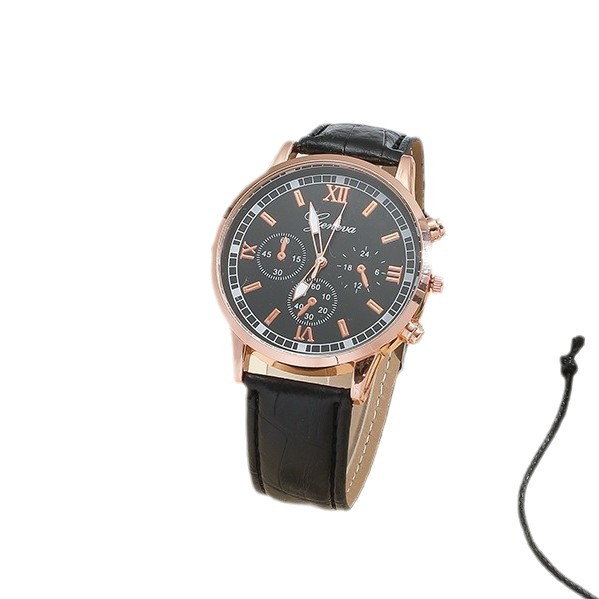 Reloj de pulsera de cuero para hombre, nuevo, moderno, de fábrica, estilo empresarial, sencillo y a la moda, venta al por mayor en stock.