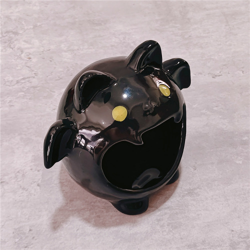 Whimsical Halloween cartoon bat ghost cute ghost candle holder decoration ornament American ceramic living room scented candle