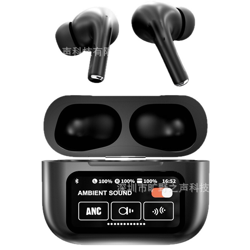 華強北A9pro Bluetoothイヤホン タッチスクリーン搭載 インイヤー ワイヤレス ノイズキャンセリング スマート翻訳イヤホン Apple対応|undefined