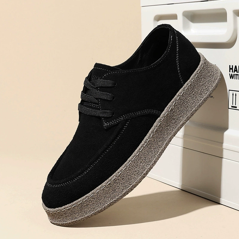 Прямые поставки с фабрики: осенне-зимняя мужская обувь, японские ретро-кеды для мужчин, универсальные замшевые кроссовки на толстой подошве оптом.