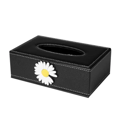 Dashboard, Front Seat, Creative, Car tissue box/set - daisy-comes-with-anti-slip-mat-suitable-for-about-300-paper-towels