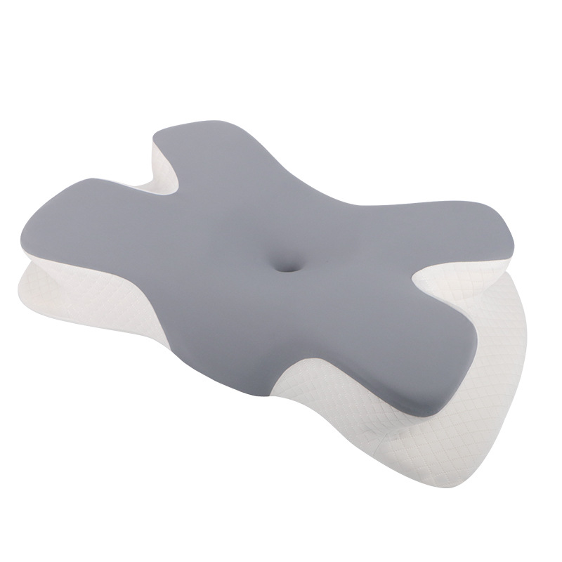 Amazon nueva almohada de memoria de mariposa transfronteriza almohada de memoria de algodón de espina cervical de forma especial almohada de cuello no colapsar almohada de cuello