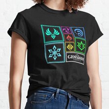 外贸T恤琴Jean迪卢克Diluc莫娜Mona温迪Venti可莉Klee阿贝多Albed