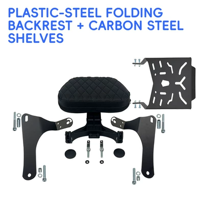 bumpers, and rear rack – Motorcycle bumper - plastic-steel-folding-backrest-rear-rack