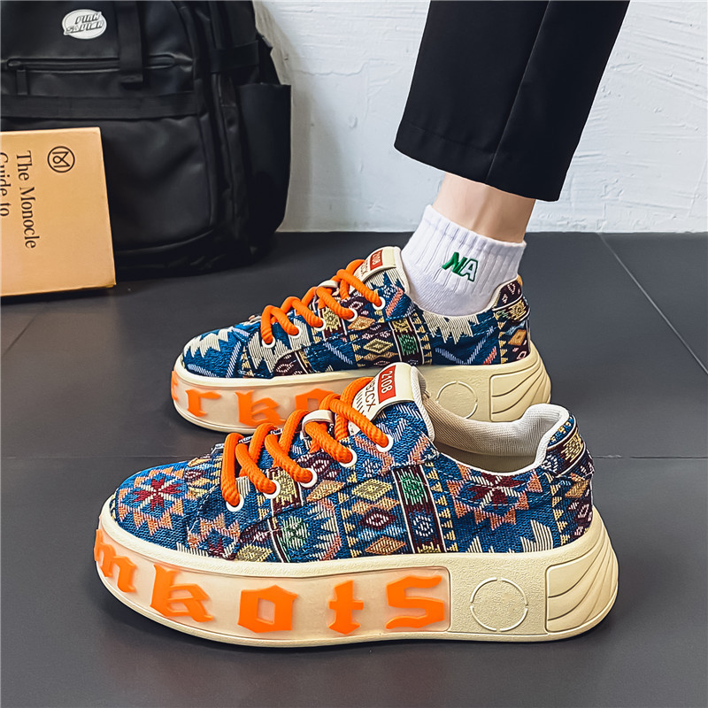 Paksu tallaga laud 2024. aasta uutele suvekingadele, mis on hingavad, kõrgust suurendavad ja libisemiskindlad ning sobivad meestele vabaaja ja isikupärased trendikad kingad._voghion.com