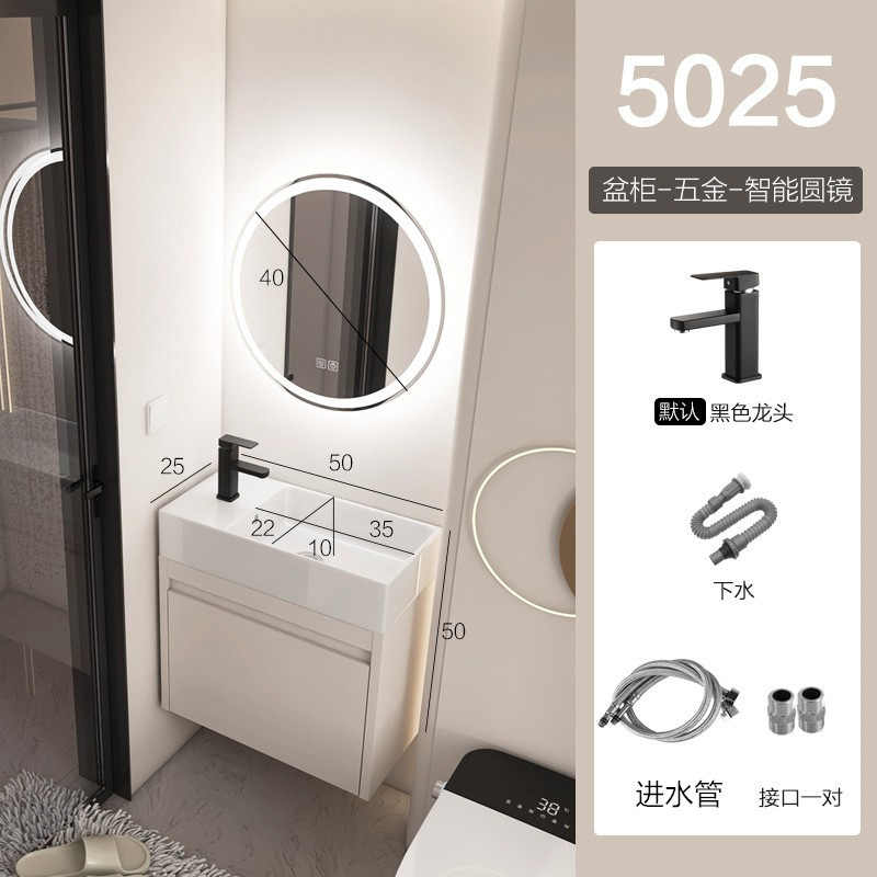 gabinete de baño de aluminio espacio pequeño gabinete de lavabo tipo hogar gabinete de lavabo combinado gabinete de lavabo todo en un lavabo