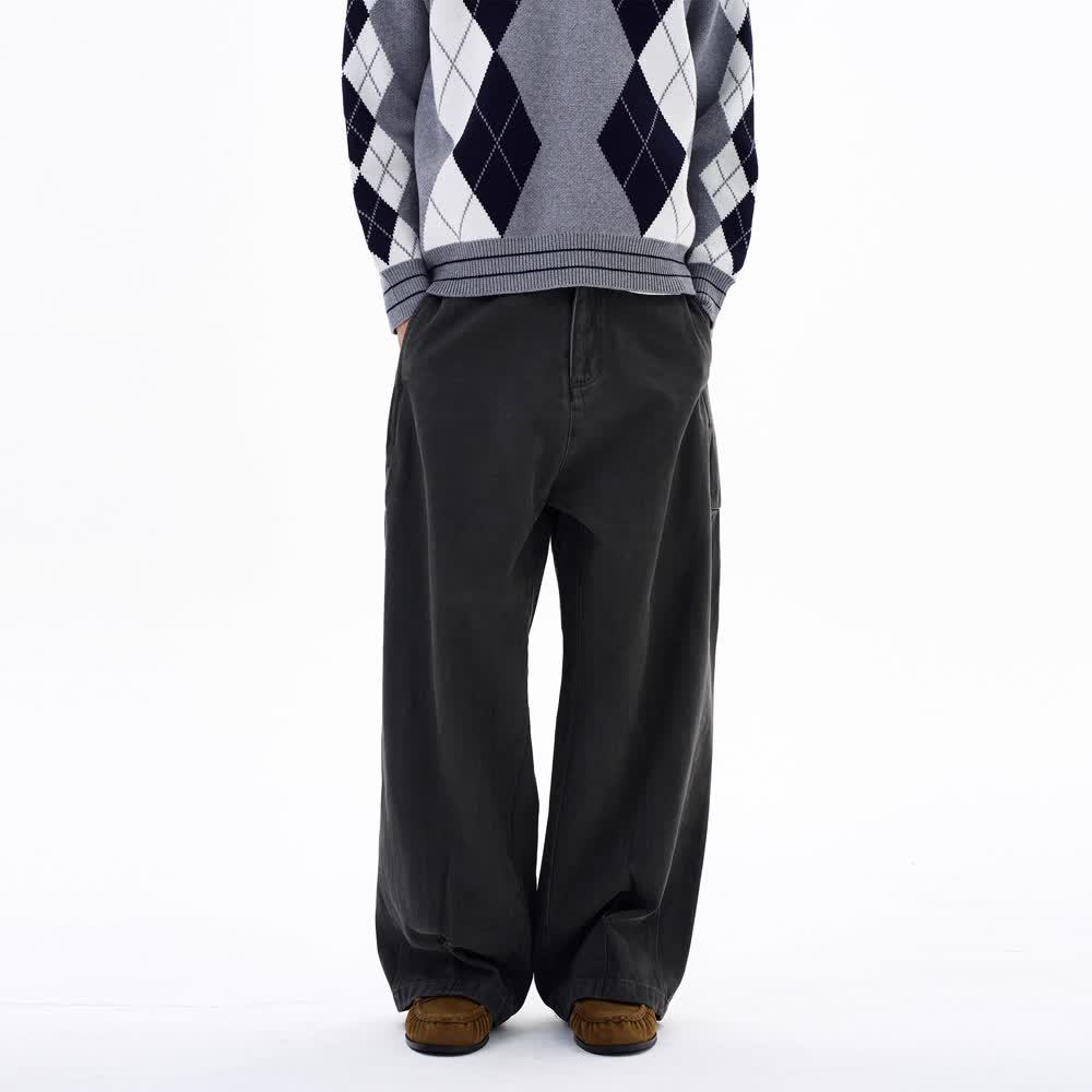 Vintage American-Style High-End Cool Cargo Pants for Men with a Unique Design, Couple Streetwear Long Pants