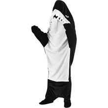 R 81147 Shark Hoodie Onesie Pajamas ������ñ˯�� ŷ���羳��