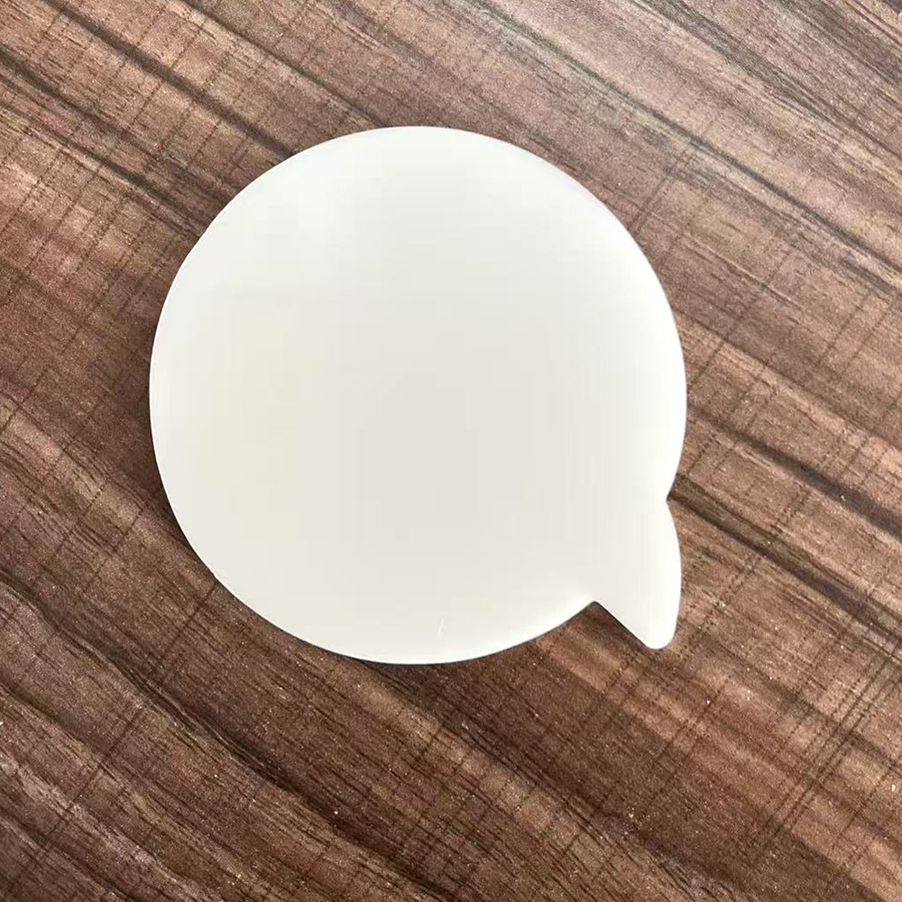 흰색 애완동물 버블 스티커 메모 50개