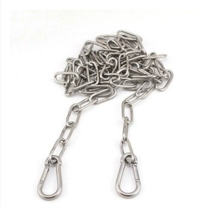 Цепочка для одежды из нержавеющей стали 304 Подвесная цепочка для одежды Наружная непромокаемая нержавеющая ветрозащитная Нескользящая веревка для балкона Цепочка для сушки Веревка