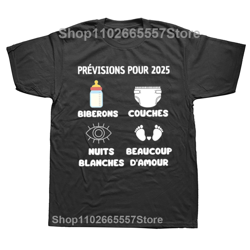Papa 2025 T Shirt Future Dad And Mom French Texts Beer Lover
