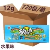 24 boxes = 720 packs [12g fruit flavor] per box