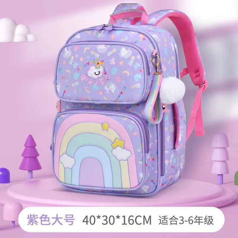 Mochila de comercio exterior transfronterizo para estudiantes de primaria de grado 3 a 6 mochila de espalda a prueba de agua para niñas de 6 - 12 años