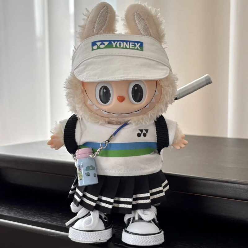 羽毛球服拉布布衣服17cm娃衣套装运动服可爱labubu公仔玩偶衣服|undefined
