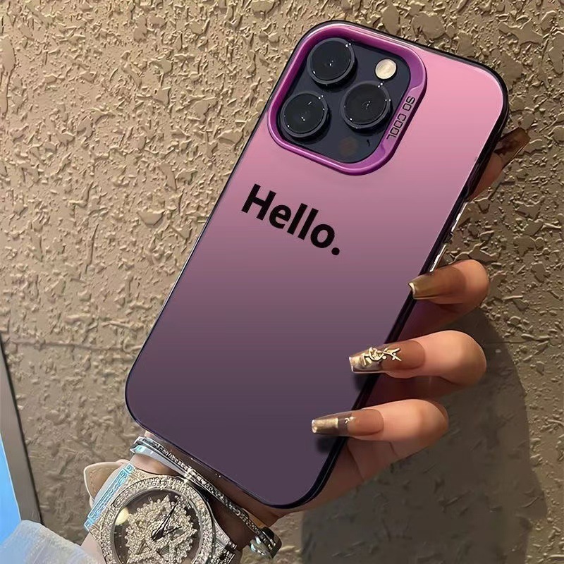 Nuevo inglés europeo y americano para iPhone 16 funda para teléfono móvil Apple 15promax/14 anti-caída 13pro12 personalidad