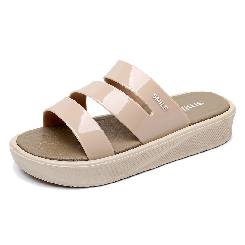 Pantuflas de Plataforma con Tira Única Plástico para Playa y Exteriores image 8