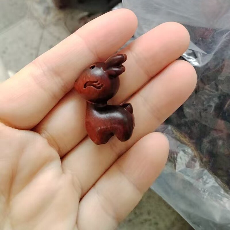 紫檀木小鹿diy配件饰品汽车挂件后视镜挂饰男女式一路平安吉祥|undefined