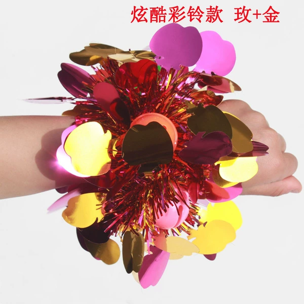 Fluorescent green cool color bell rose+gold