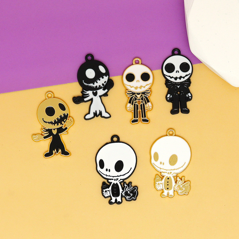 36g Weight Pendant Jewelry Making Type 15*32mm, 16*32mm, 18*33mm Jewelry Making Size DIY Jewelry Accessories Classification 10 PCS/Package Quantity Alloy Material Halloween Festival Ghost Pattern Enamel Design Cute, Funny Style 10 PCS/Package 15*32mm 16*32mm 18*33mm Alloy Ghost Pendant 4
