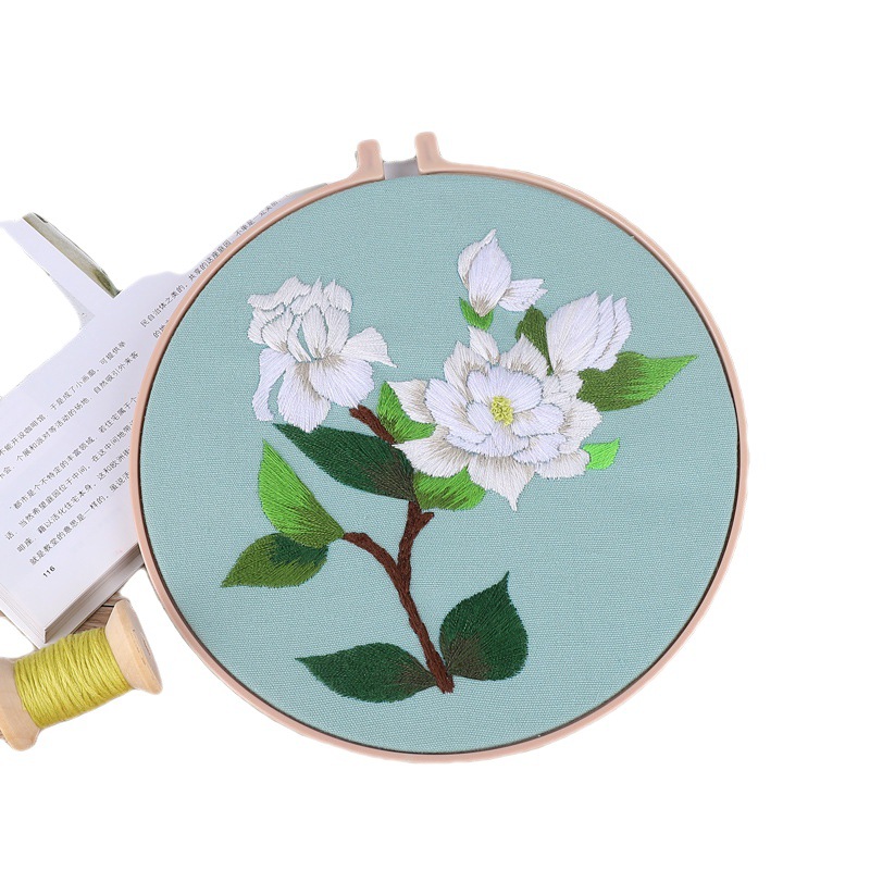 Kit de material de bordado DIY, regalo hecho a mano para novio, bordado estilo antiguo, kit de bordado para decoración de sala de estar y estudio