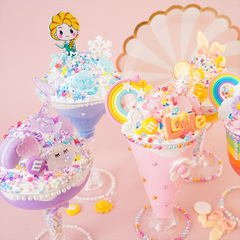Ultra-light clay children's fun handmade diy educational toys colored mud cream glue ice cream cup set wholesale