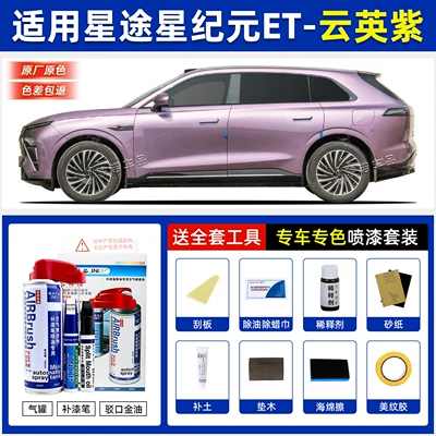 Star Era ET touch-up paint pen, Avtomobil boya qələmləri - yunying-purple-special-color-combination-spray-paint-set