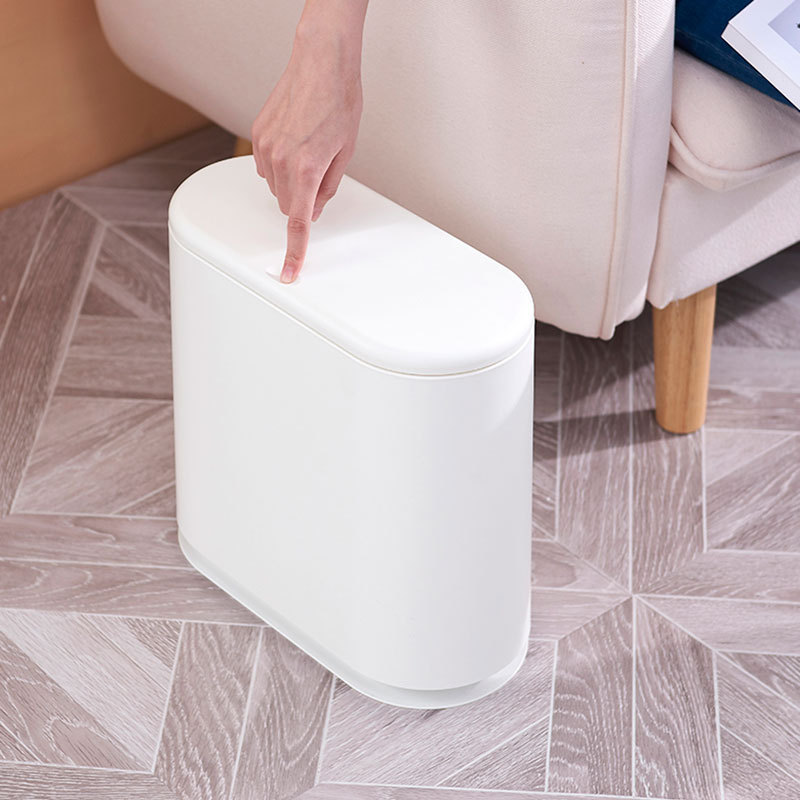 Simple home living room bedroom Nordic trash can Kitchen bathroom creative trash can Large Covered wastebasket