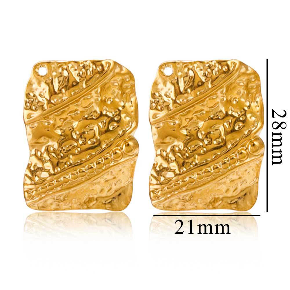 Joyas de acero inoxidable transfronterizas geometría simple anillo grande exageración auriculares accesorios accesorios DIY accesorios accesorios al por mayor