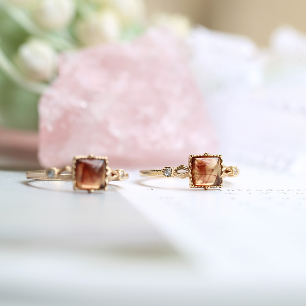 5g Weight amber Inlay Material Rings Classification 1 Piece Quantity Holiday Occasion 925 Sterling Silver Amber Square Rings