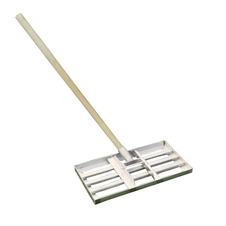 Грабли для газона из нержавеющей стали, специальная дробилка для песка для поля для гольфа, многофункциональное устройство для выравнивания и внесения удобрений в фундамент.