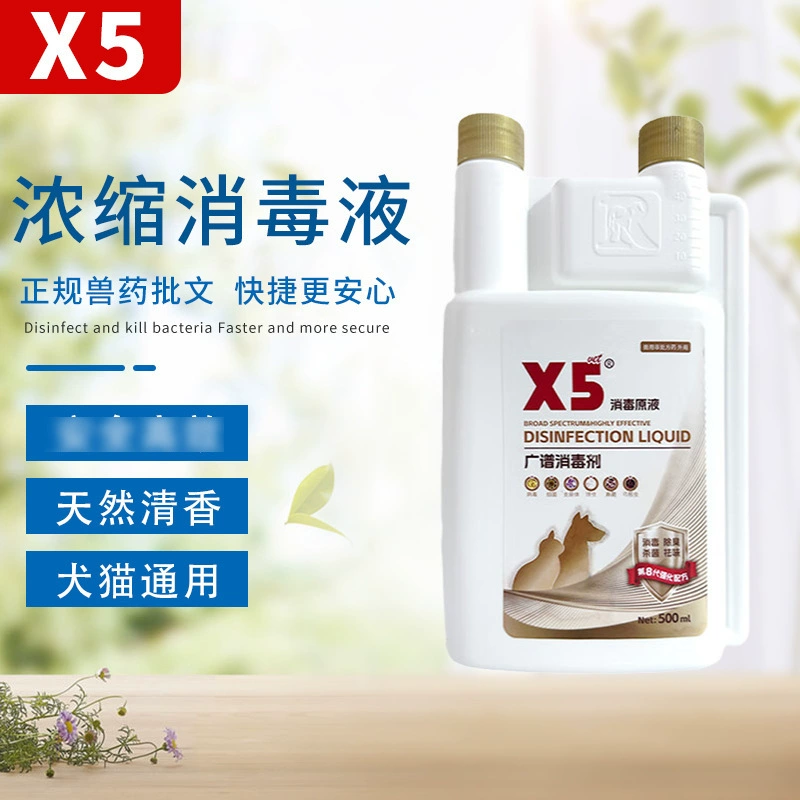 X5 Gold Label Дезинфицирующее средство для домашних животных Дезинфицирующее средство для кошек Плесень для собак Плесень для собак и кошек Экологическая дезинфекция