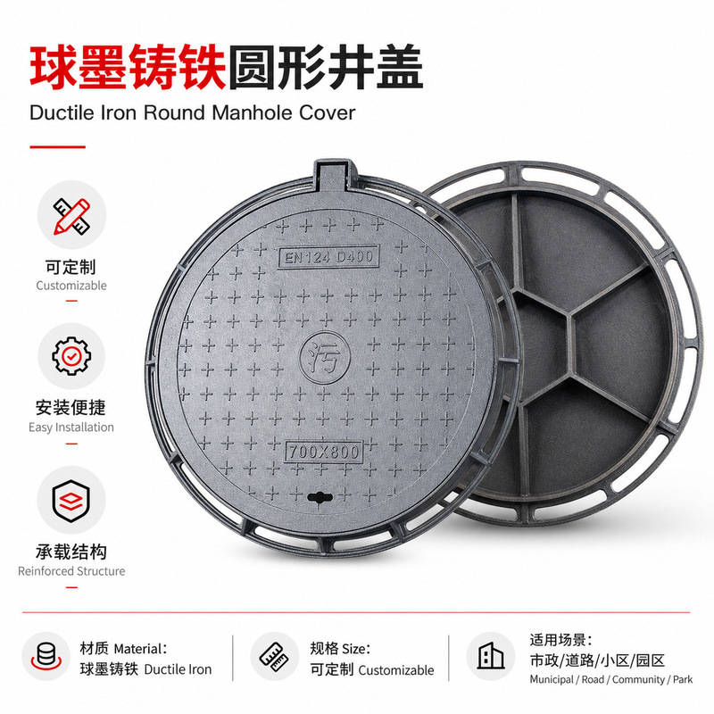 Manufacturer Supplies Cement Inspection Wells, Cement Shrink-Joint Manhole Covers, Special Cast Iron Manhole Covers, Sealed Load-Bearing Manholes, and Rainwater Manholes
