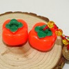 DIY jewelry pendant simulation fruit persimmon pendant things Ruyi accessories manufacturer spot supply