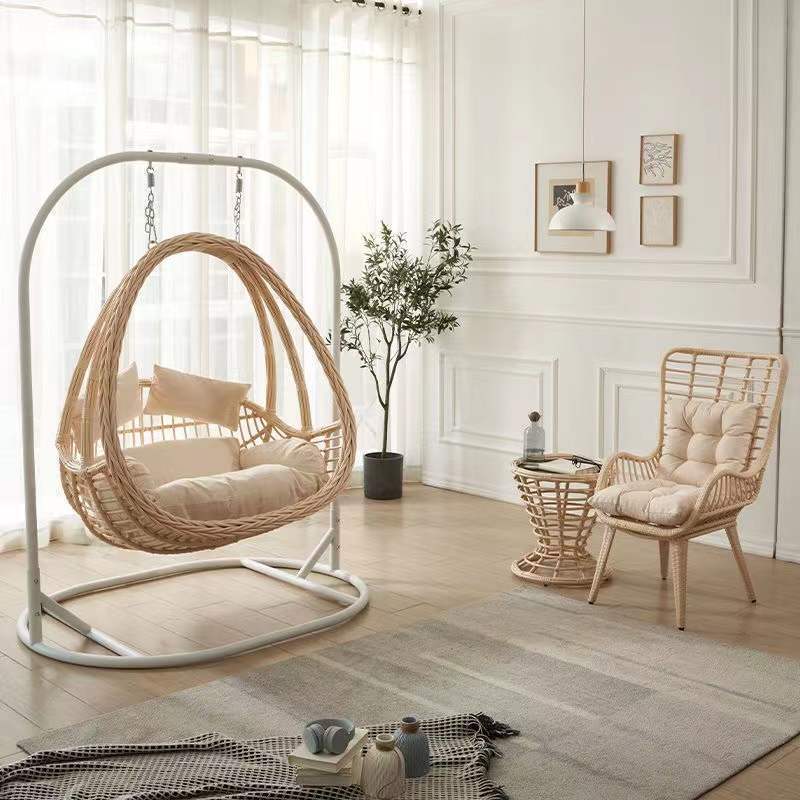 摇篮室内阳台摇篮椅庭院吊篮藤椅家用鸟巢椅懒人摇椅秋千户外吊椅
