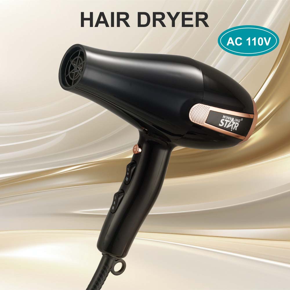 Winning Star, estándar estadounidense transfronterizo, velocidad del viento fría y caliente, secador de pelo anti-secado de alta potencia, Hair Dryer