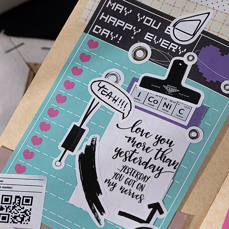 Стикеры Die-cut для вдохновения, серия Inspiration Station, базовый простой корейский стиль, декоративный ландшафтный материал, стикеры